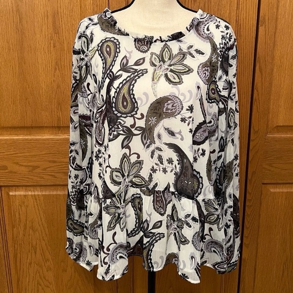 NWOT Loft Peplum Blouse - Picture 2 of 7